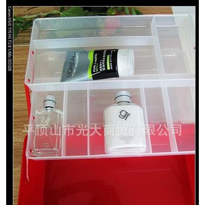 大号三层透明PP塑料盒收纳盒储物盒图3