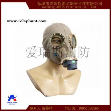 头套式防毒面罩 天然橡胶防毒面具