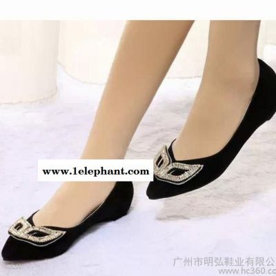新款女鞋 时尚平底水钻面具单鞋 实体店现货**ST660图2