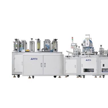 普天达CE认证多语种出口全自动KN95口罩机，高速全自动成人型N95杯型口罩机，高速全自动儿童型N95杯型口罩