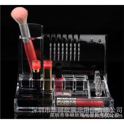 亚克力透明化妆品收纳盒 化妆工具整理盒 有机玻璃制品展示盒图3
