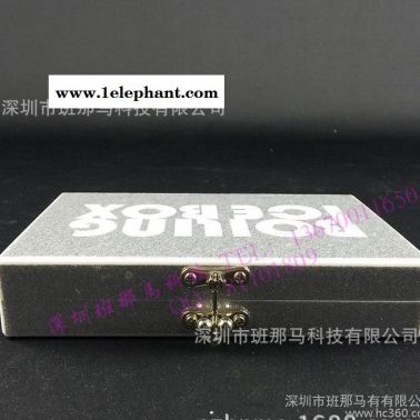 定做方形翻盖式银色亚克力盒子 亚克力饰品收纳盒 亚克力盒子