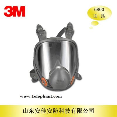 3M6800全面具 大视窗 双滤毒盒面具 配合使用6000滤毒盒图3