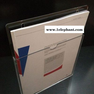 亚克力文件插槽a4卡槽壁挂盒资料悬挂盒壁挂展示架杂志挂墙收纳盒图3