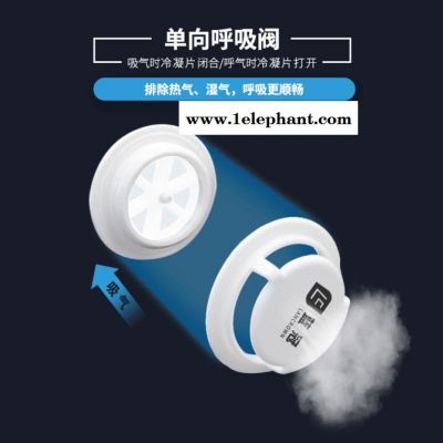 蓝冠防雾霾口罩儿童防粉尘pm2.5成人男女易呼吸低压阻透气呼吸阀图2