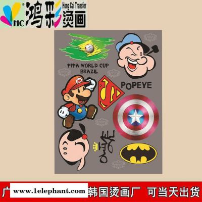 东莞中山广州中大鸿彩韩国烫画厂家|EVA拖鞋烫画|EVA拖鞋烫画批发亚马逊新款个性猫咪烫画现货批发 女士服装情侣烫画图1