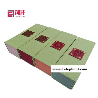 C&FW 8300 长方形镜盒工厂定制折叠眼镜收纳盒 简约低奢麻布太阳盒 2018年新款可印字印图案镜盒图2
