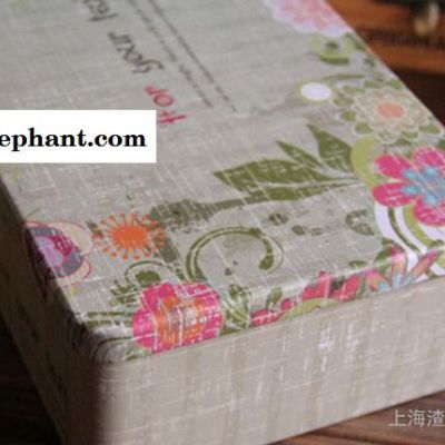 大号 复古大花带锁铁盒 马口鉄盒 收纳盒 储物盒图3