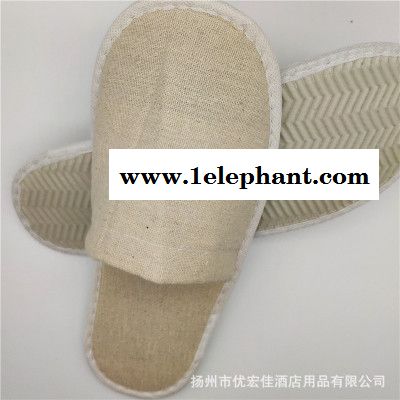 **酒店民宿一次性拖鞋 麻布防滑拖鞋 宾馆客房一次性用品图2