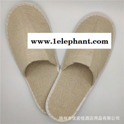 **酒店民宿一次性拖鞋 麻布防滑拖鞋 宾馆客房一次性用品图3
