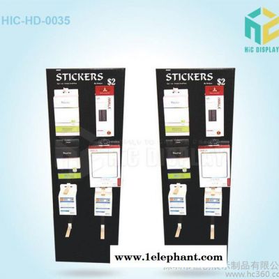 厂家定制口罩促销用挂钩式纸货架|环保纸落地式纸展示陈列货架图3