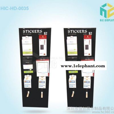 厂家定制口罩促销用挂钩式纸货架|环保纸落地式纸展示陈列货架图2