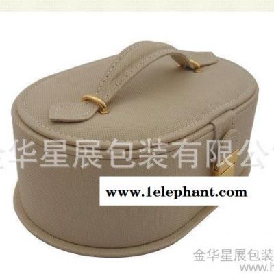 P1711 PU皮首饰收纳盒 精美小巧椭圆珠宝首饰箱图2