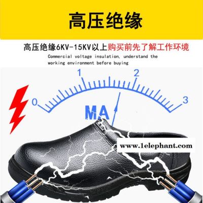 厨房用防滑鞋厨师鞋劳保拖鞋男士夏季透气防砸防刺穿钢头轻便耐磨劳保鞋卓凯安全鞋图5