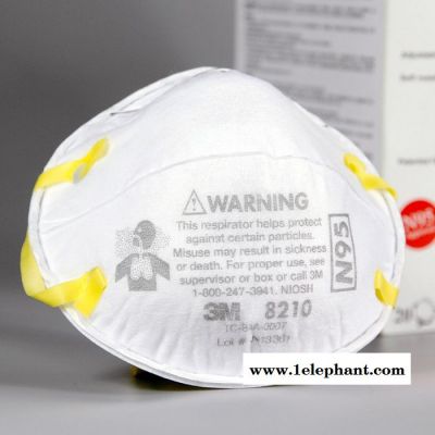 3M 8210 N95颗粒物防护口罩 防雾霾 工业粉尘 PM2.5 纤维花粉图2