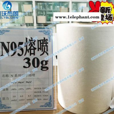 美沃布朗生产N95熔喷口罩布30g过滤效率一层90%二层95%三层99.7图3