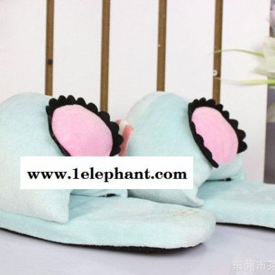 批发 忧伤马戏团大象棉拖鞋 防滑橡胶软底卡通棉拖图3