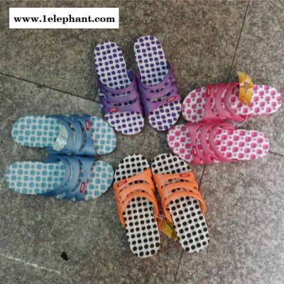 女士糖果色按摩拖鞋软底一字拖鞋库存鞋处理吹气地摊甩货拖鞋图2