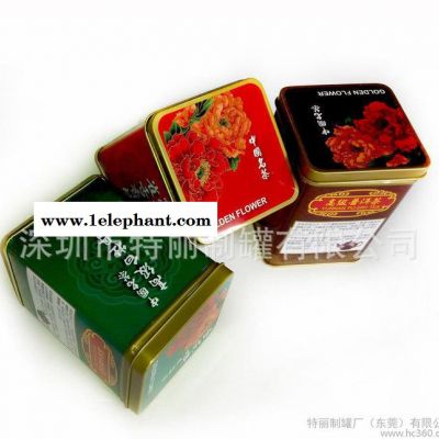 方形茶叶罐 茶叶包装铁罐 糖果包装铁盒 小饰品收纳盒图3