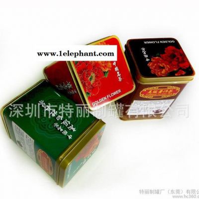 方形茶叶罐 茶叶包装铁罐 糖果包装铁盒 小饰品收纳盒图2