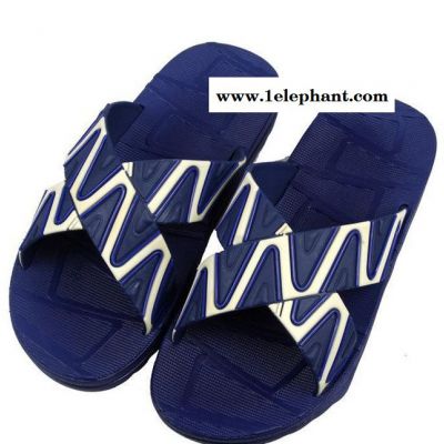 家居拖鞋2015新款拖鞋 夏季男士凉拖鞋 交叉带防滑拖鞋图3