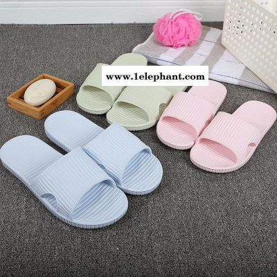 逸之源 1701款环保无味居家日式平底柔软家用情侣浴室内洗澡防滑拖鞋男女夏季拖鞋**图7