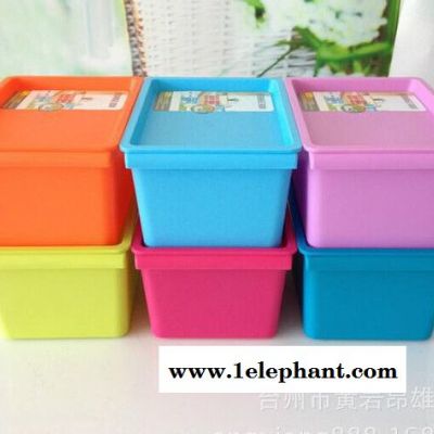 家居日用 带盖可层叠整理箱 塑料收纳箱收纳盒 超市 5L