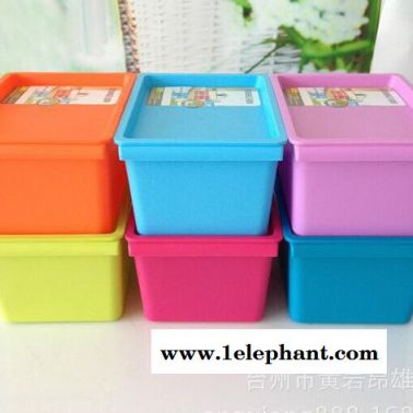 家居日用 带盖可层叠整理箱 塑料收纳箱收纳盒 超市 5L