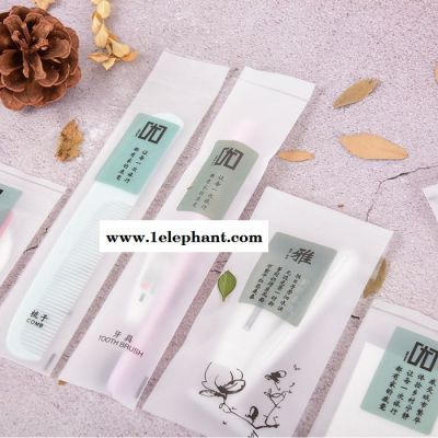 **酒店一次性用品 客房一次性牙刷 民宿宾馆洗漱套装梳子拖鞋图2