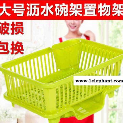 塑料碗架 放碗碟架滴水碗盘置物架 厨房沥水碗架碗筷餐具收纳盒图2