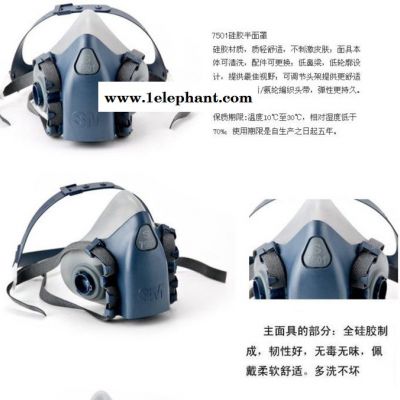 小号)7503半面罩(大号)7502半面罩(中号)7501半面罩(小号 7502 7501 7503图3