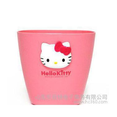 韩国进口杂物桶 hello kitty 可挂式多用桶 收纳盒