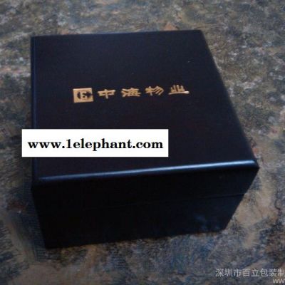 百立木盒  皮质首饰盒 化妆盒 珠宝收纳盒 双层首饰盒中号图1