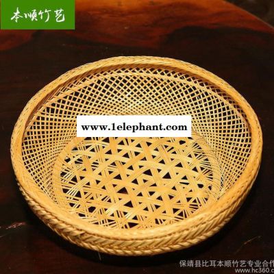 比耳本顺竹艺竹编碗收纳盒厨房餐厅多功能纯手工竹编碗筷收纳图3