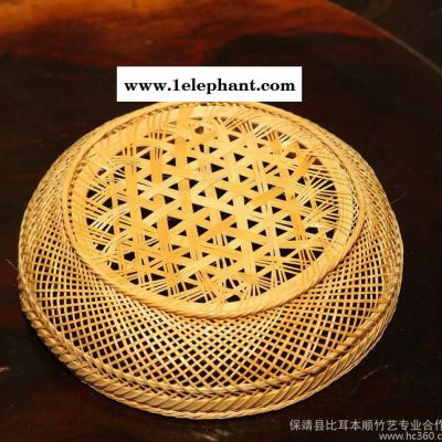 比耳本顺竹艺竹编碗收纳盒厨房餐厅多功能纯手工竹编碗筷收纳图2