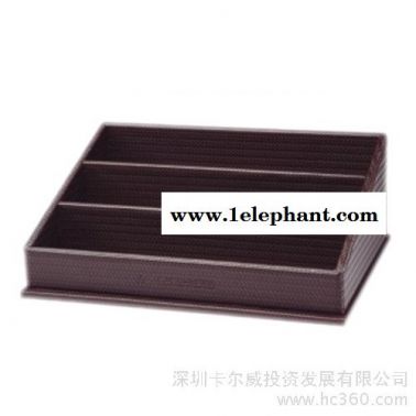 供应卡尔威CLW-D卡尔威皮具定制 酒店收纳座办公收纳盒