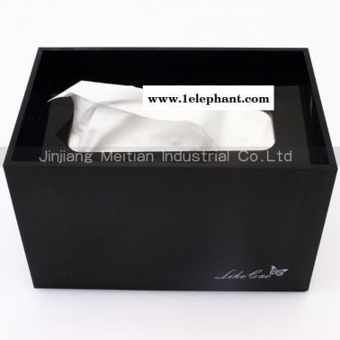 供应曹喜欢亚克力家用纸巾盒 压盖 餐巾纸抽盒 客厅收纳盒