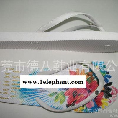 品牌印花拖鞋  小区室内拖鞋 外贸印花拖鞋 橡胶夹脚拖鞋图3