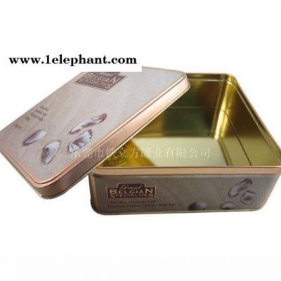 定制 正方形巧克力饼干铁盒 收纳盒 点心糖果礼盒外包装铁盒图2