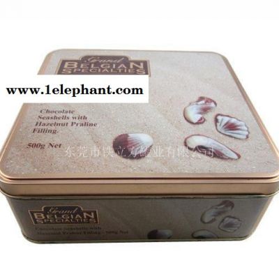 定制 正方形巧克力饼干铁盒 收纳盒 点心糖果礼盒外包装铁盒图3