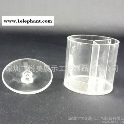 全透明亚克力圆形棉签盒 有机玻璃棉签盒饰品收纳盒 方形糖果盒图3