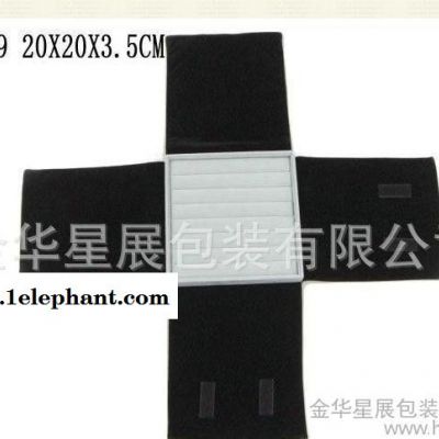 直销S201便携式珠宝首饰收纳盒 绒布折叠包图2