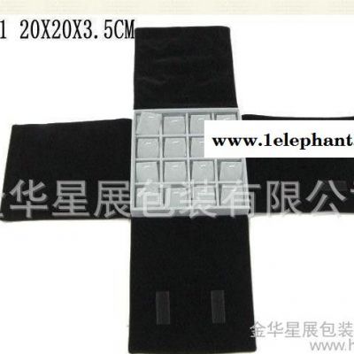 直销S201便携式珠宝首饰收纳盒 绒布折叠包图3