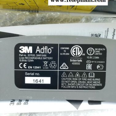 3M 837630 Adflo标准锂电池 自动变光焊接面罩送风机电池