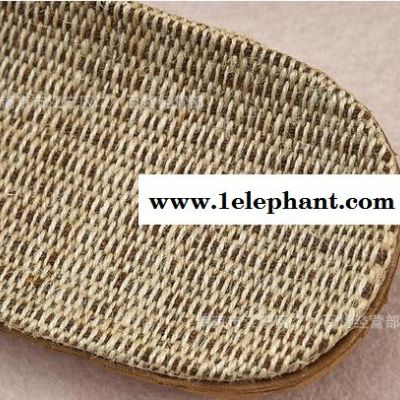 家居拖鞋 远港夏季情侣木地板拖鞋居家亚麻拖鞋室内男女凉拖鞋图2