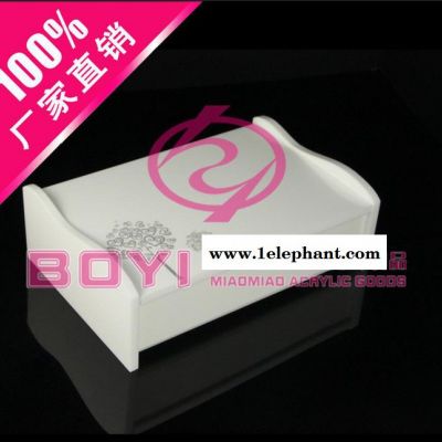 定制亚克力一次性用品盒 翻盖收纳盒  压克力单抽屉式易耗盒图3