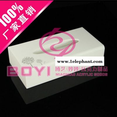定制亚克力纸巾盒 纸巾收纳盒 抽取式纸巾盒创意压克力纸巾盒图3