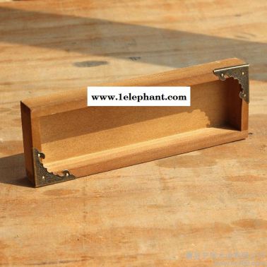 zakka复古木质桌面收纳盒铅笔盒创意多肉植物木盒子花盘托盘定做