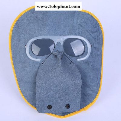 二层牛皮电焊面罩柔软舒适轻便牛皮焊工面罩劳保用品批发图5