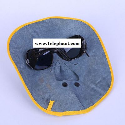 二层牛皮电焊面罩柔软舒适轻便牛皮焊工面罩劳保用品批发图4